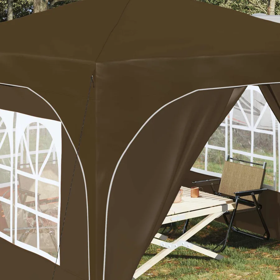 Tente de fête pop-up 290 x 290 x 245 cm Taupe - 4