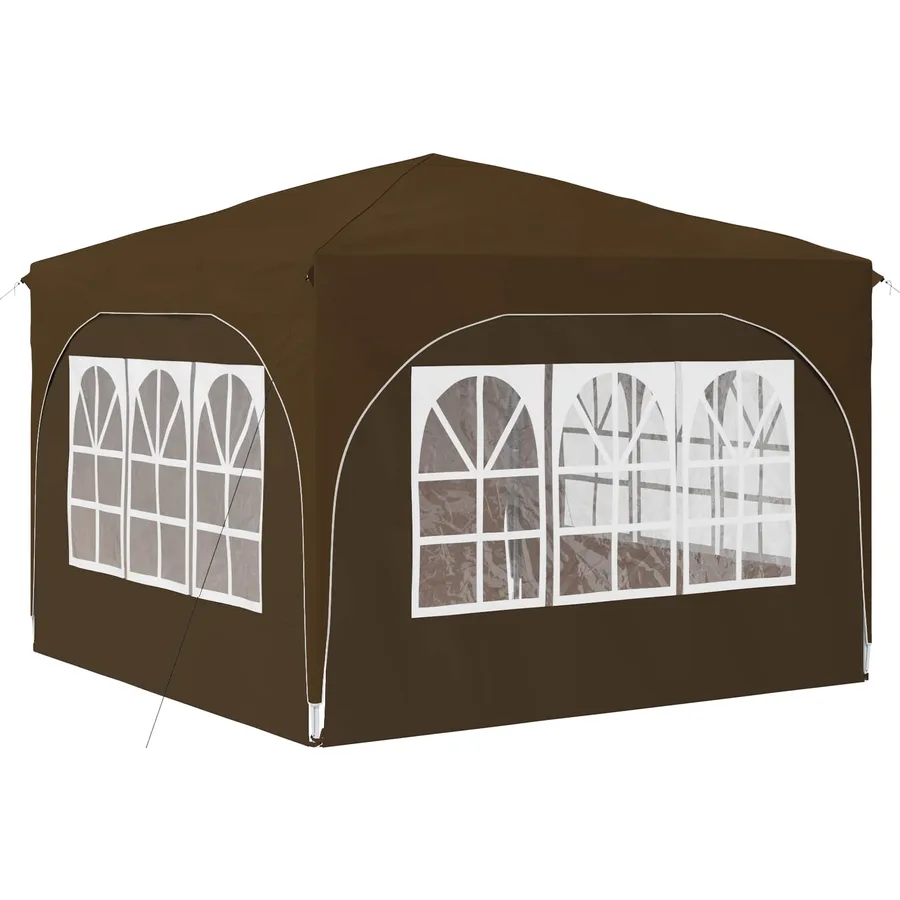 Tente de fête pop-up 290 x 290 x 245 cm Taupe - 9