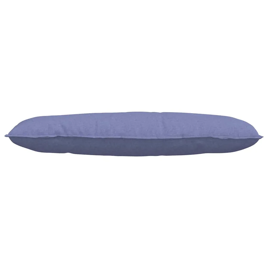 Coussin de Dos Bleu denim 120 x 19 x 50 cm tissu - 5