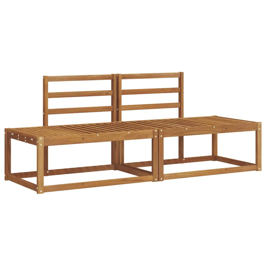 Ensemble de canapés d'extérieur 2 pcs Naturel - 2