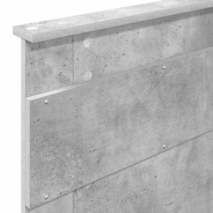 Cadre de lit Gris Béton 100 x 200 cm Bois de pin massif - 11