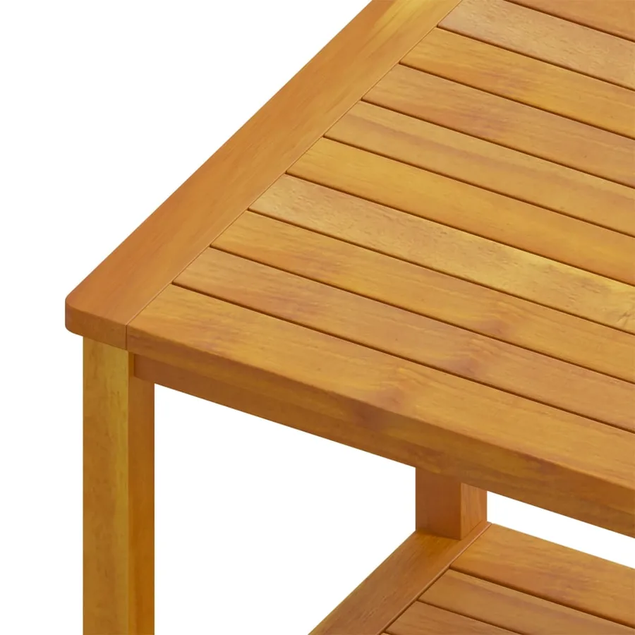 Table d'appoint Bois d'acacia massif 45x45x45 cm - 5