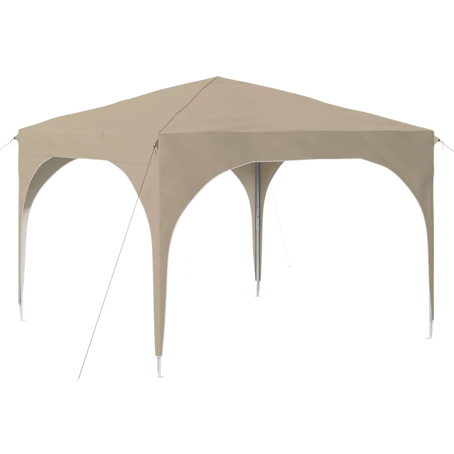 Tente de fête pop-up 290 x 290 x 245 cm Crème - 2