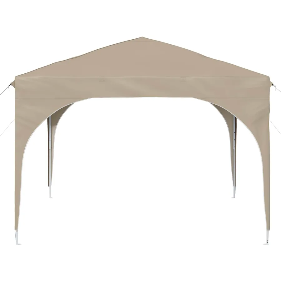 Tente de fête pop-up 290 x 290 x 245 cm Crème - 6