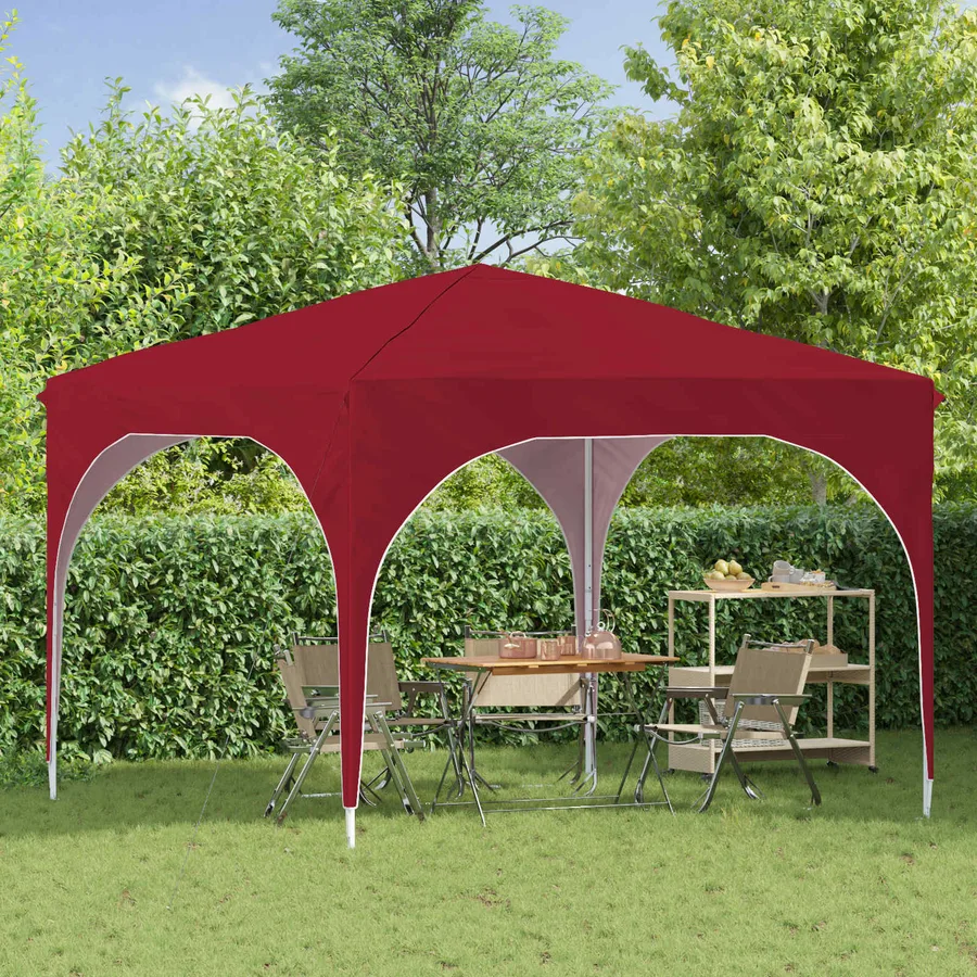 Tente de fête pop-up 290 x 290 x 245 cm Bordeaux - 3