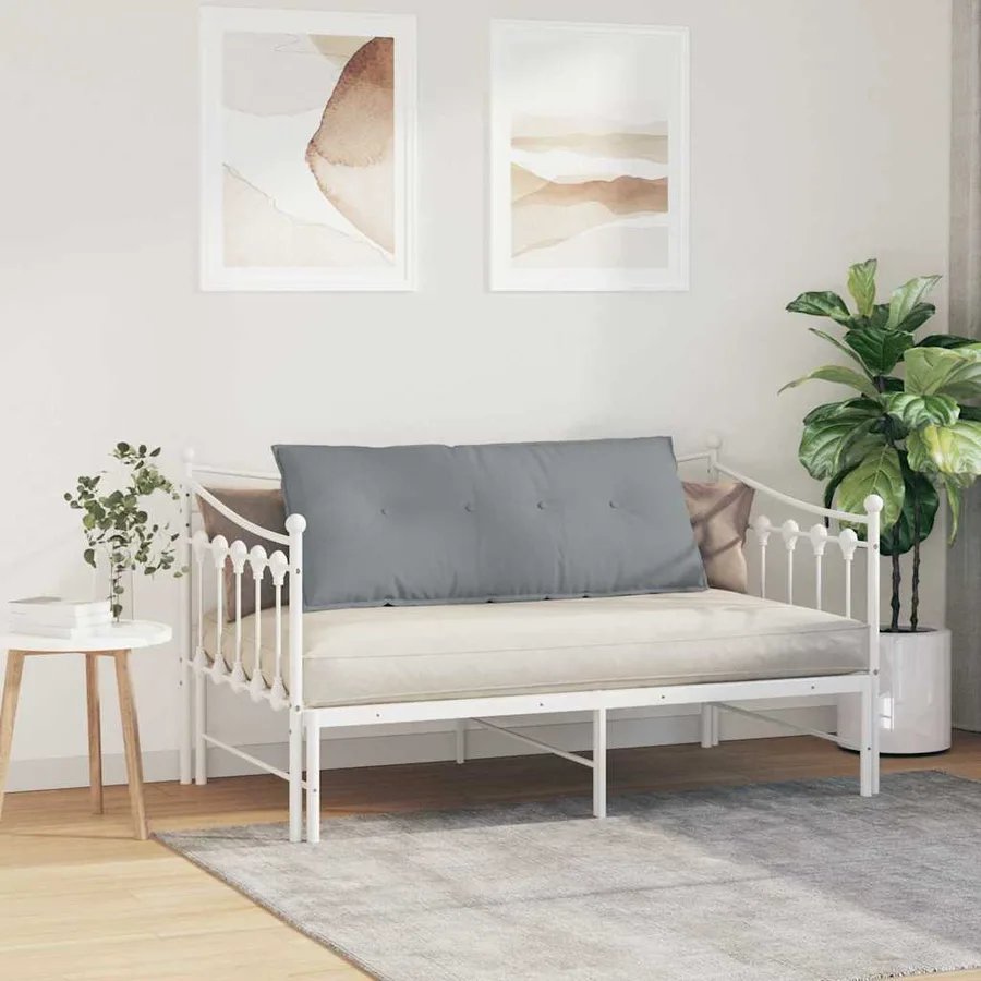 Coussin de Dos Gris clair 120 x 19 x 50 cm tissu - 4