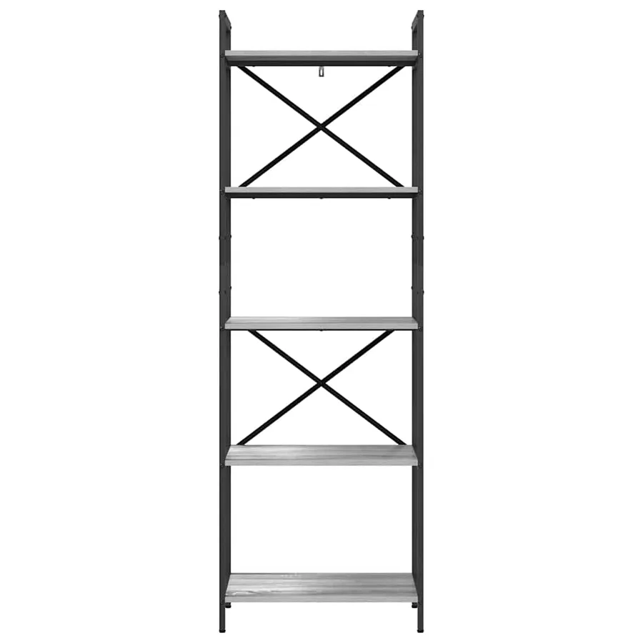 Étagère Gris Sonoma 56 x 34 x 171 cm Bois d'ingénierie - 5