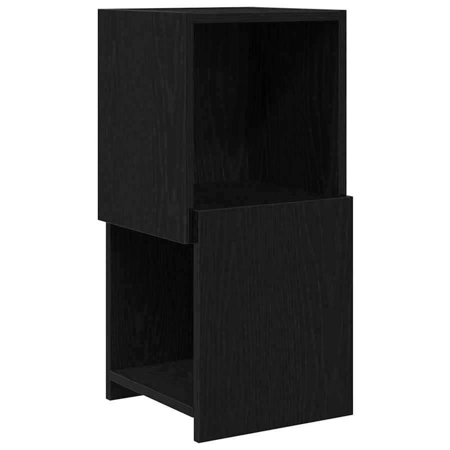 Meuble d'angle Chêne noir 30,5x30x65cm Bois d'ingénierie - 2