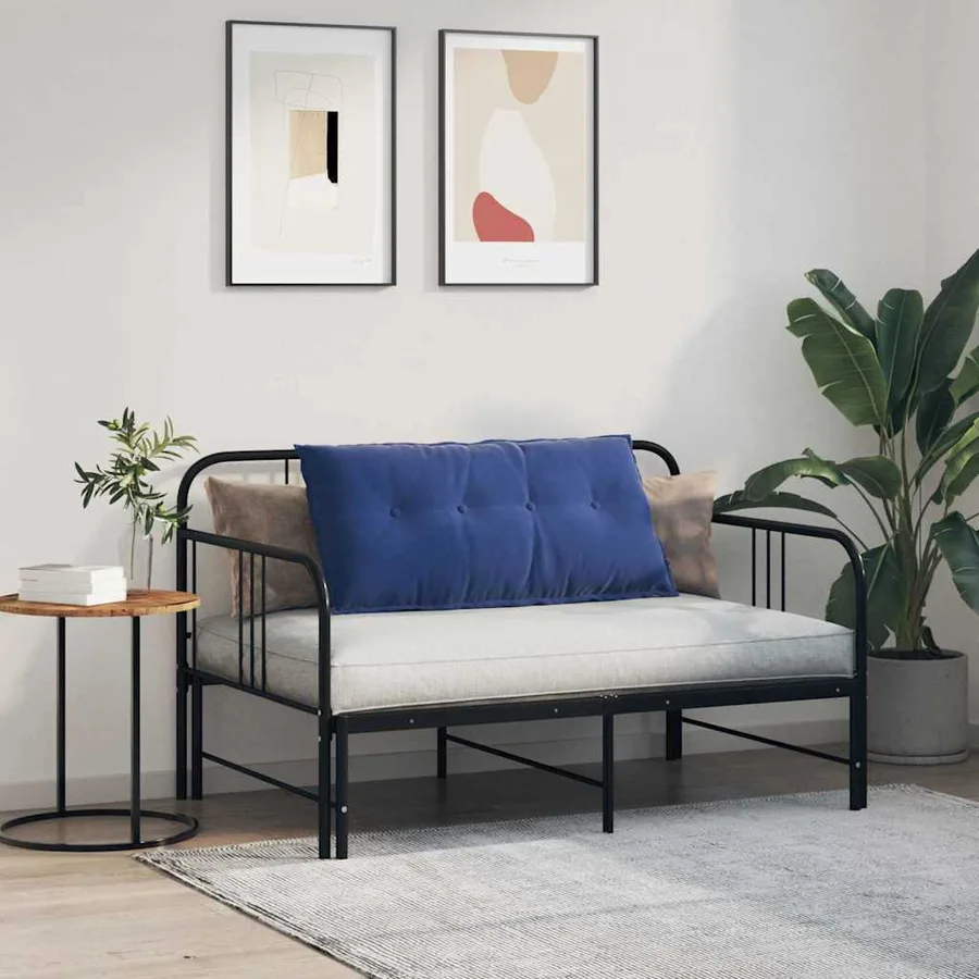 Coussin de Dos Bleu police 100 x 50 cm Tissu en velours côtelé - 4