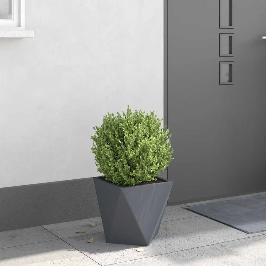 Jardinière Anthracite 30 x 30 x 30 cm Acier - 4
