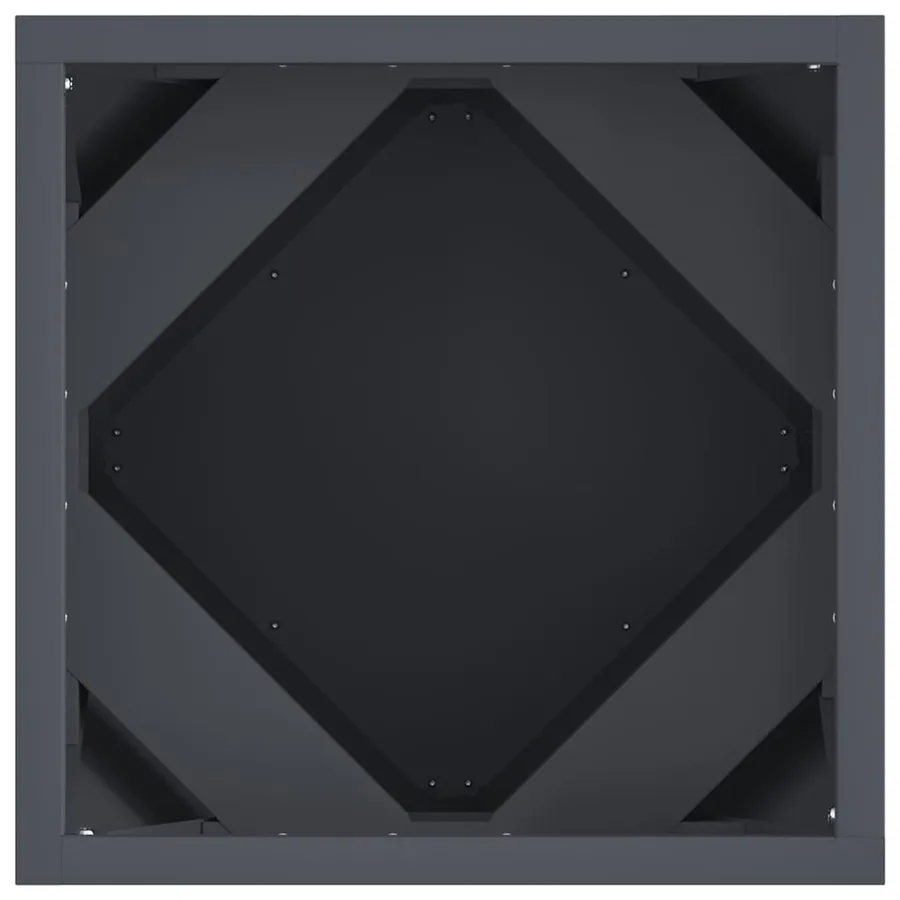 Jardinière Anthracite 30 x 30 x 30 cm Acier - 6