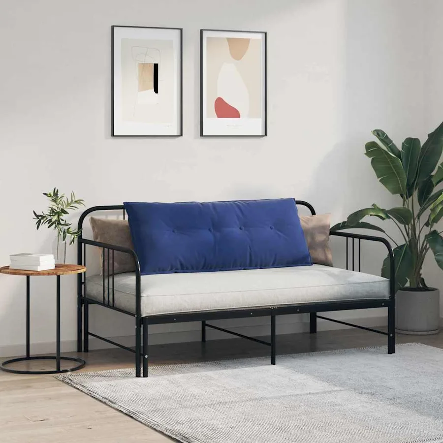 Coussin de Dos Bleu police 120 x 50 cm Tissu en velours côtelé - 4