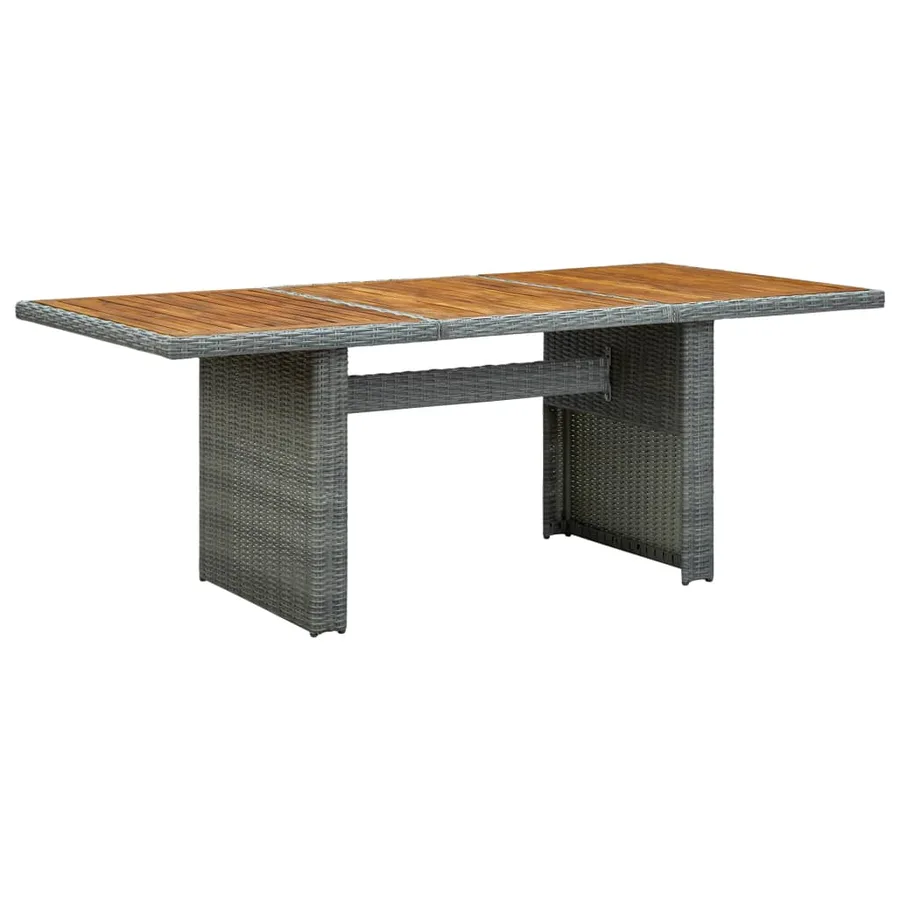 Ensemble à manger d'extérieur et coussins 9 pcs résine tressée - 10