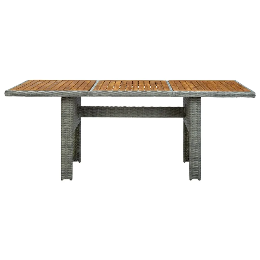 Ensemble à manger d'extérieur et coussins 9 pcs résine tressée - 11