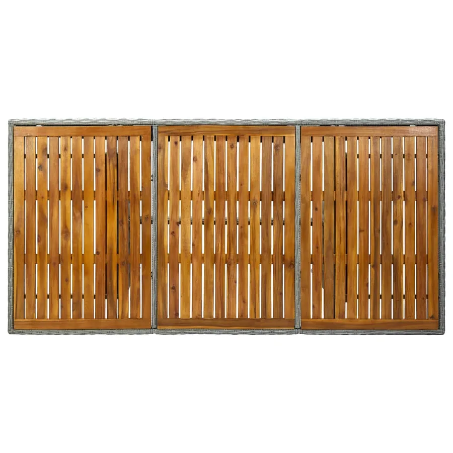 Ensemble à manger d'extérieur et coussins 9 pcs résine tressée - 13