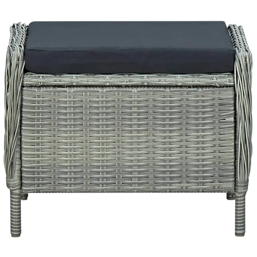 Ensemble à manger d'extérieur et coussins 9 pcs résine tressée - 9