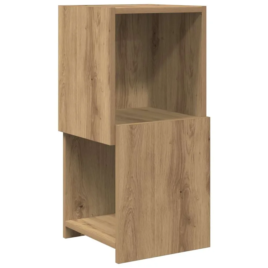 Meuble d'angle 30,5x30x65cm Bois d'ingénierie Chêne artisanal - 2