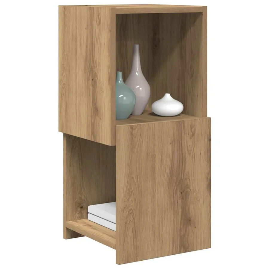 Meuble d'angle 30,5x30x65cm Bois d'ingénierie Chêne artisanal - 3