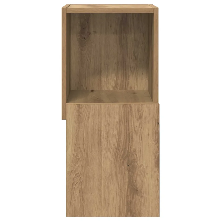 Meuble d'angle 30,5x30x65cm Bois d'ingénierie Chêne artisanal - 5