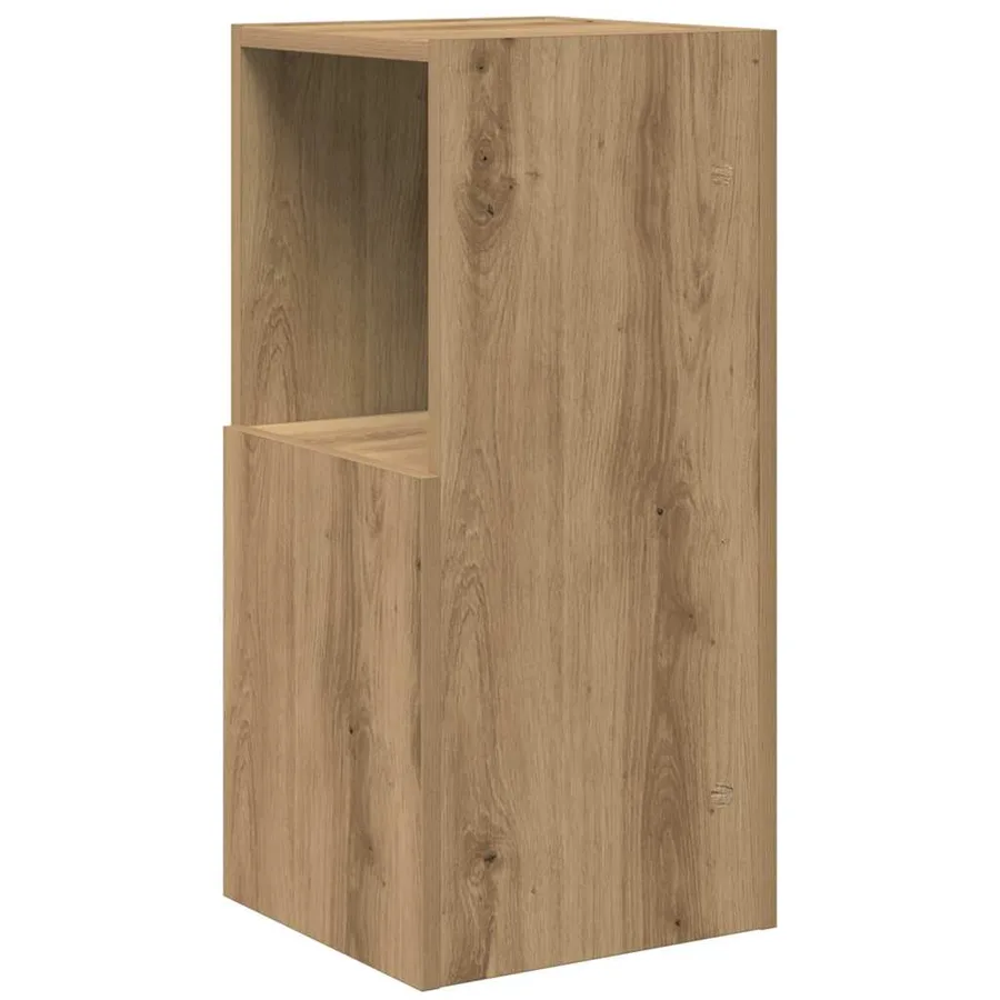Meuble d'angle 30,5x30x65cm Bois d'ingénierie Chêne artisanal - 7