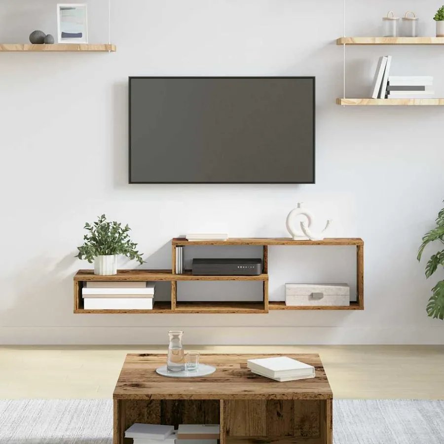 SupportmuralpourTV 120x25x28,5cm Bois d'ingénierie