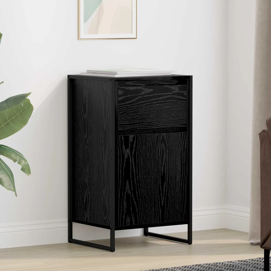 Buffet Chêne noir 43 x 36 x 75,5 cm Bois d'ingénierie