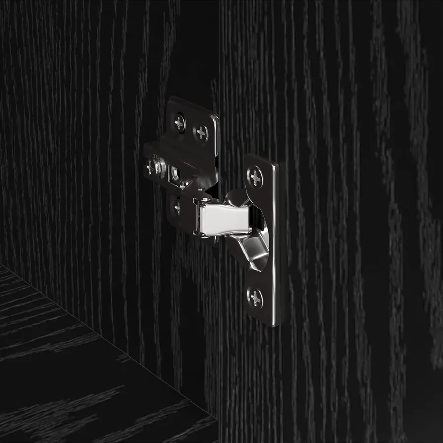 Buffet Chêne noir 43 x 36 x 75,5 cm Bois d'ingénierie - 11