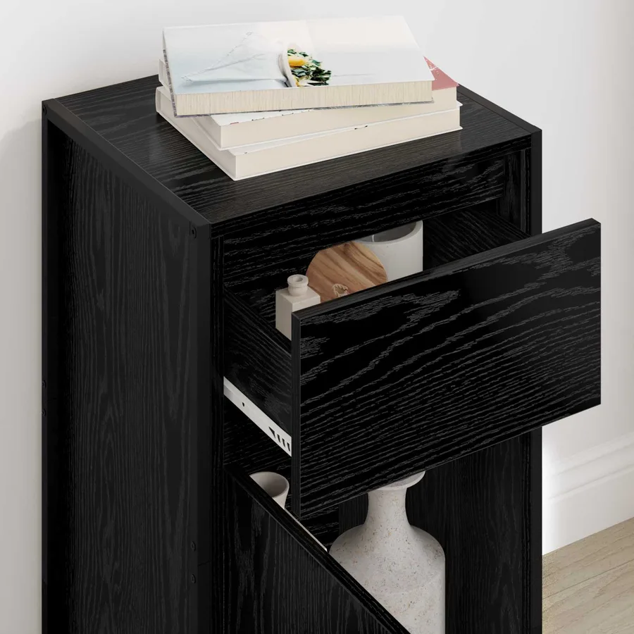 Buffet Chêne noir 43 x 36 x 75,5 cm Bois d'ingénierie - 4