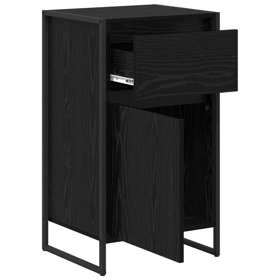 Buffet Chêne noir 43 x 36 x 75,5 cm Bois d'ingénierie - 5