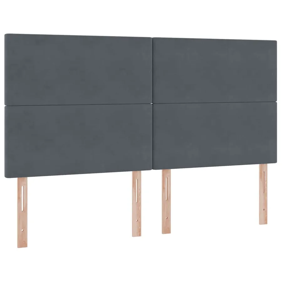 Lit de rangement LED avec matelas Gris foncé 180 x 200 cm - 8