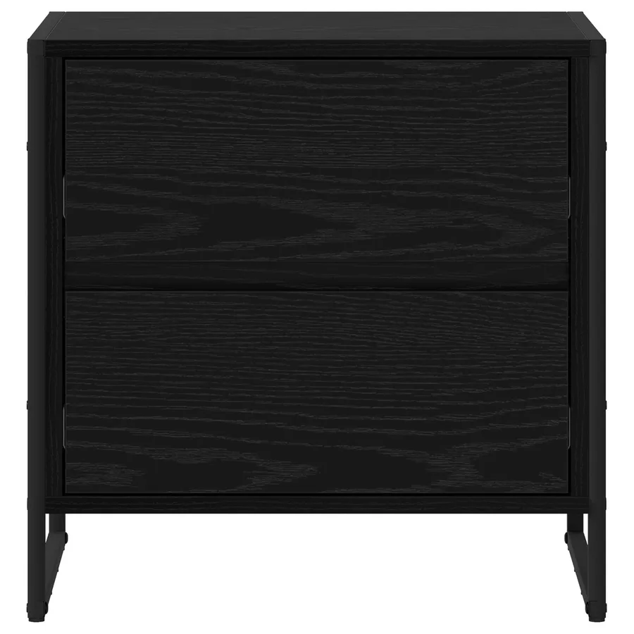 Table de chevet Chêne noir 50 x 39,5 x 50 cm Bois d'ingénierie - 5