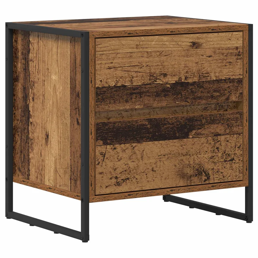 Table de chevet Bois Ancien 50 x 39,5 x 50 cm Bois d'ingénierie - 2