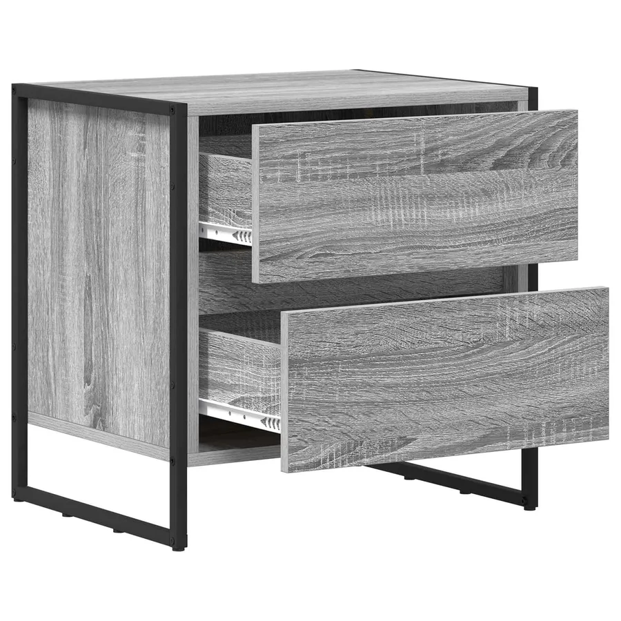 Table de chevet Gris Sonoma 50 x 39,5 x 50 cm Bois d'ingénierie - 10