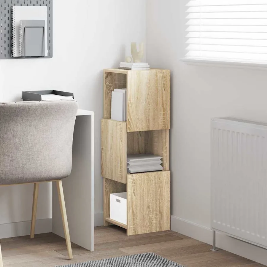 Meuble d'angle Chêne Sonoma 30,5x30x95cm Bois d'ingénierie - 4