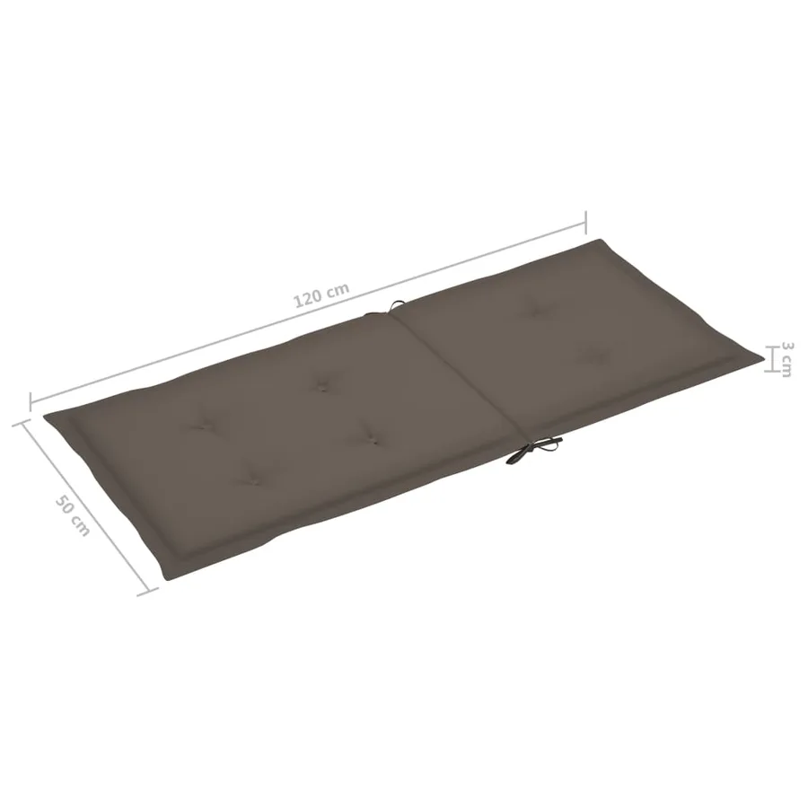 Chaises inclinables de jardin lot de 4 et coussins Bois acacia - 11