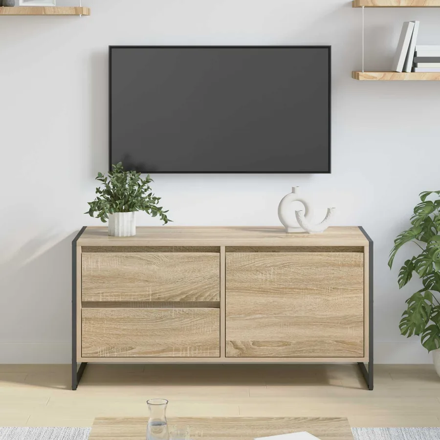 Meuble TV Sonoma 100 x 36 x 49.5 cm Bois d'ingénierie