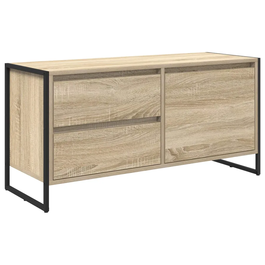 Meuble TV Sonoma 100 x 36 x 49.5 cm Bois d'ingénierie - 2