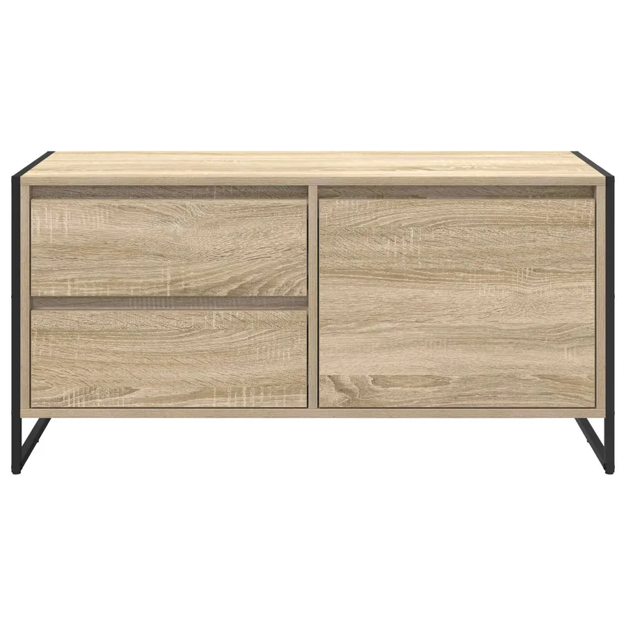 Meuble TV Sonoma 100 x 36 x 49.5 cm Bois d'ingénierie - 6
