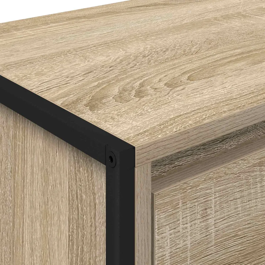Meuble TV Sonoma 100 x 36 x 49.5 cm Bois d'ingénierie - 9