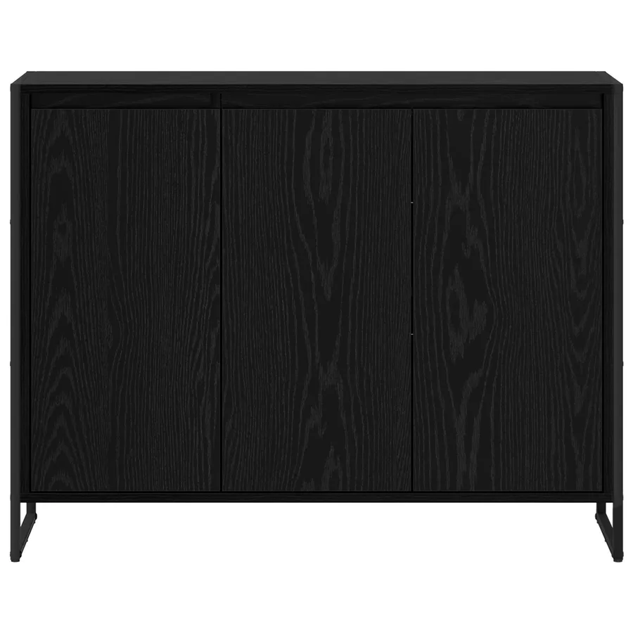 Meuble d'appoint Chêne noir 96,5 x 30 x 75 cm Bois d'ingénierie - 6
