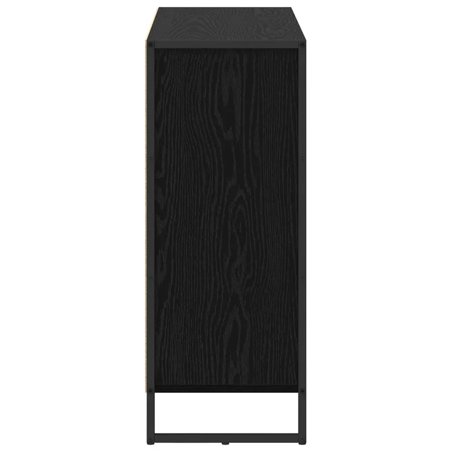 Meuble d'appoint Chêne noir 96,5 x 30 x 75 cm Bois d'ingénierie - 7