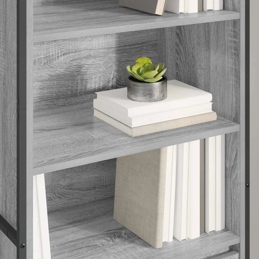 Armoires Hautes Gris Sonoma 60 x 36 x 200 cm Bois d'ingénierie - 4