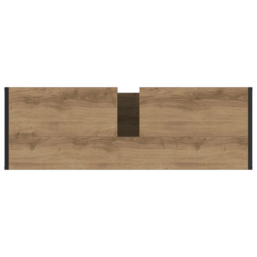 Cabinet de salle de bain Chêne artisan 90 x 30 x 60 cm - 9