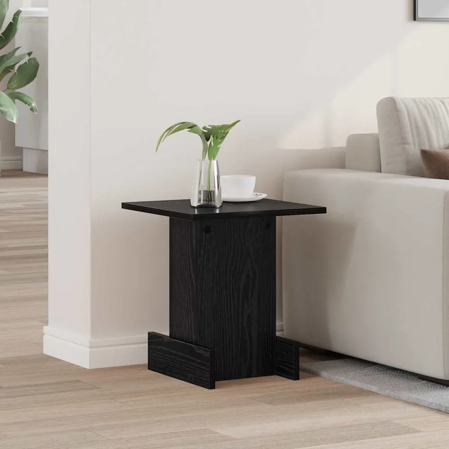 Table d'appoint Chêne noir 35,5 x 35 x 40 cm Bois d'ingénierie