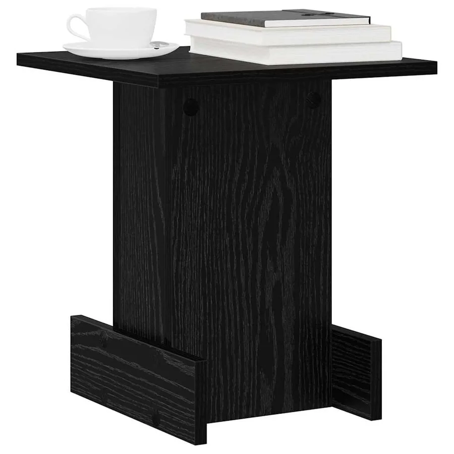 Table d'appoint Chêne noir 35,5 x 35 x 40 cm Bois d'ingénierie - 3