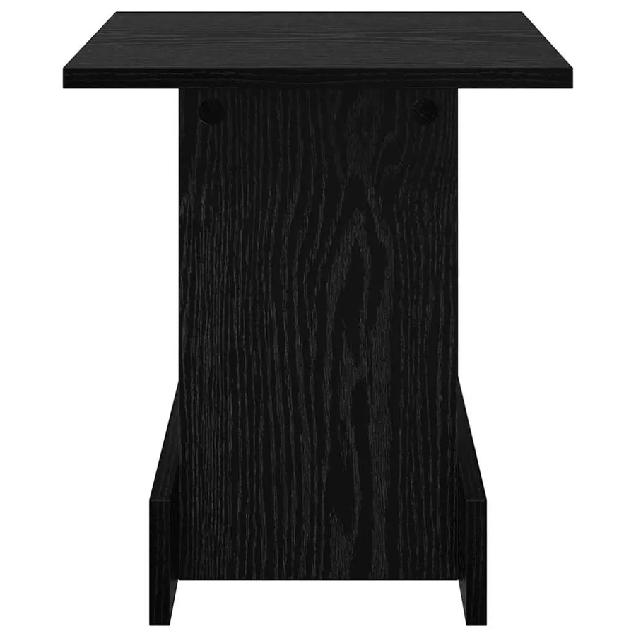 Table d'appoint Chêne noir 35,5 x 35 x 40 cm Bois d'ingénierie - 5