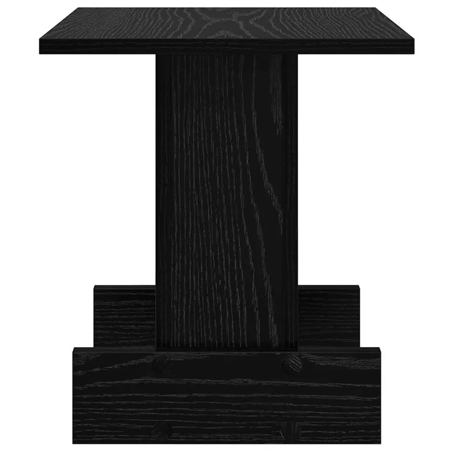 Table d'appoint Chêne noir 35,5 x 35 x 40 cm Bois d'ingénierie - 6