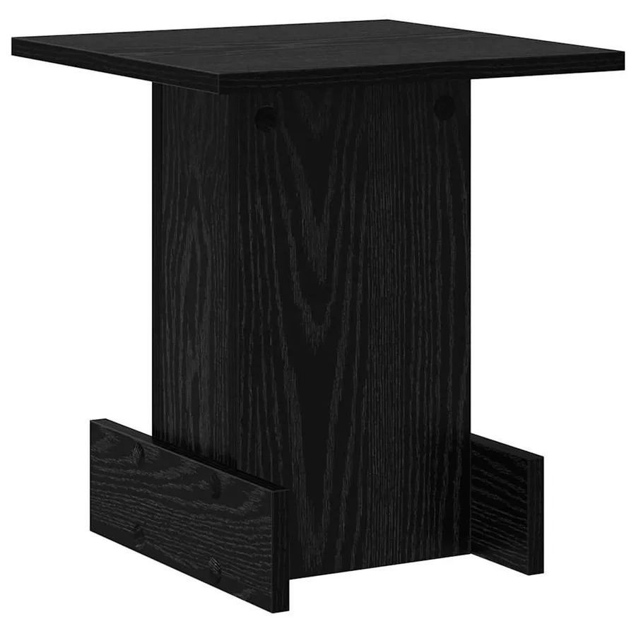 Table d'appoint Chêne noir 35,5 x 35 x 40 cm Bois d'ingénierie - 7