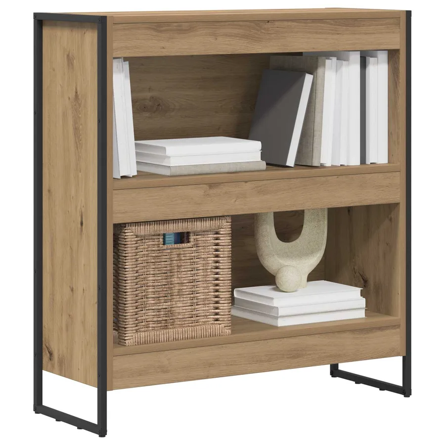 Bibliothèque 80 x 30 x 86,5 cm Bois d'ingénierie Chêne artisan - 3