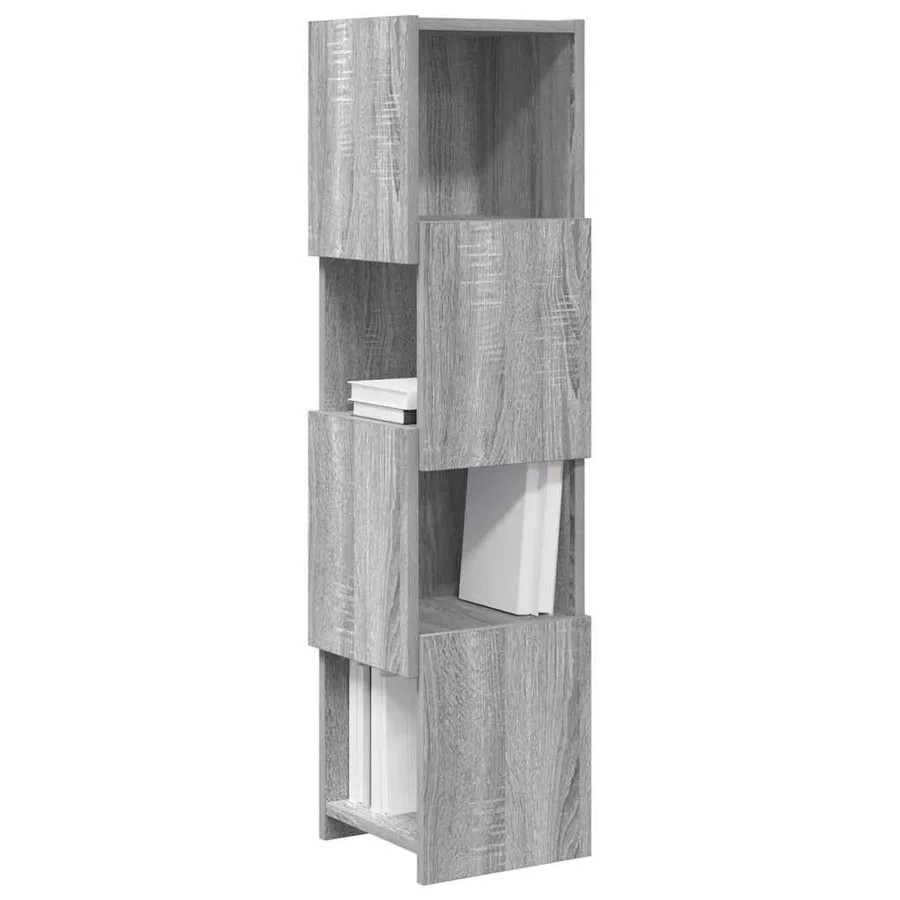 Meuble d'angle Gris Sonoma 25,5x25x102cm Bois d'ingénierie - 3